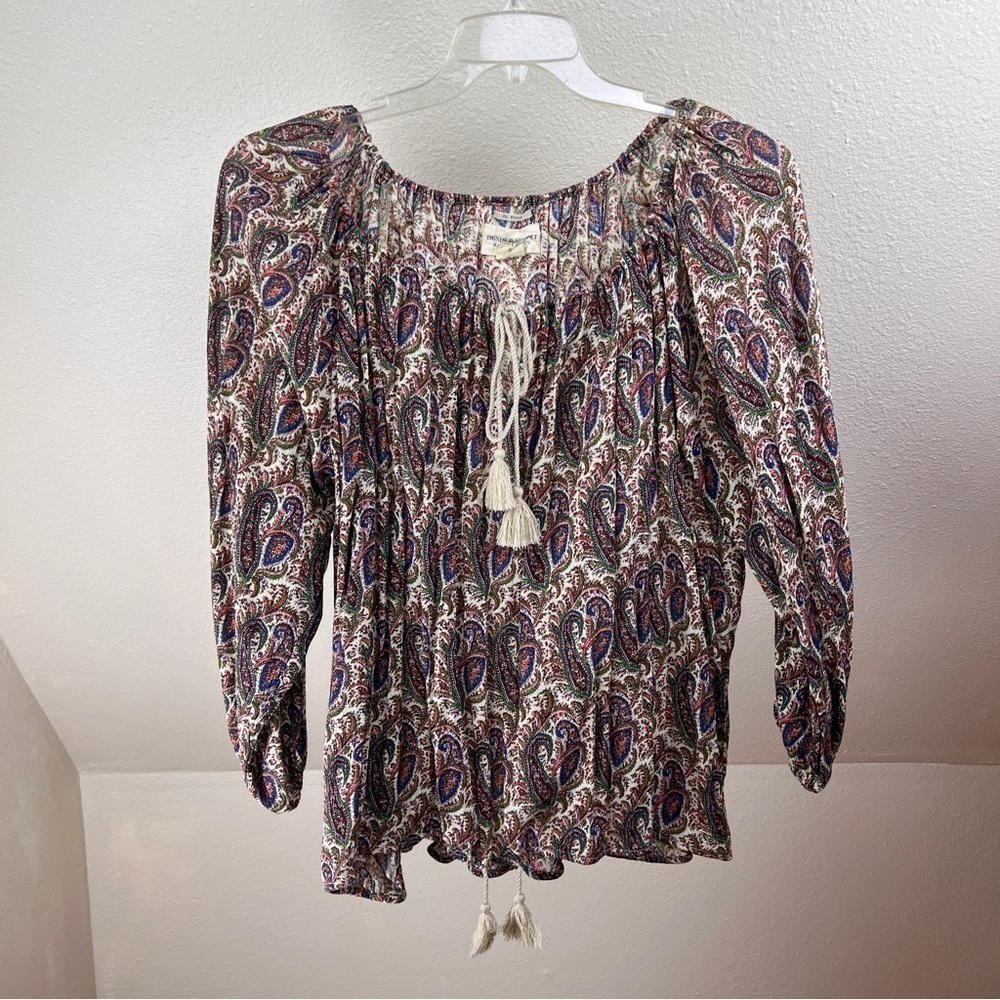 DENIM & SUPPLY RALPH LAUREN ‘RL BOHO’ Peasant Countrycore Top. Size XL